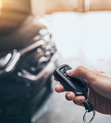 Man Unlocking Car